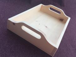 Kleines Tablett aus Zirbenholz