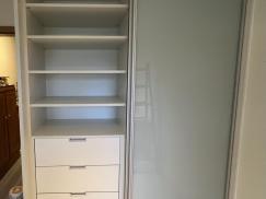 Gleittüren Kleiderschrank mit Floatglas Classic Gray 6